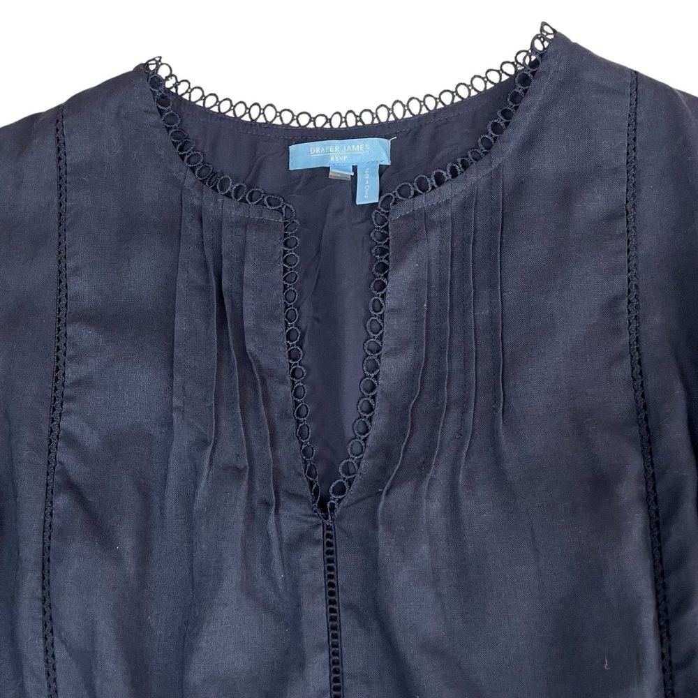 Draper James RSVP Puff Sleeve Tiered Dress Large - Picture 6 of 12